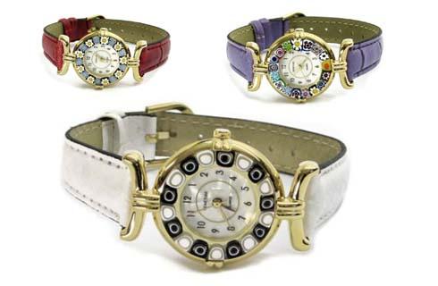 Dámske náramkové hodinky s prvkami z muránskeho sk