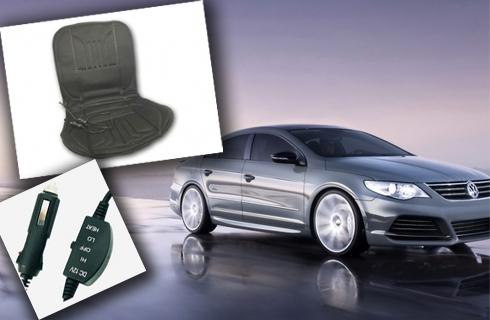 Príjemná vyhrievacia podložka na sedadlo do auta p