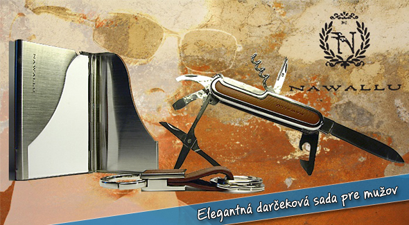 Elegantná trojdielna darčeková sada pre pánov poteší každého muža!