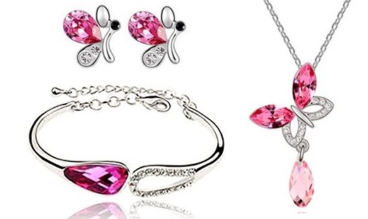 3-dielny set šperkov Butterfly