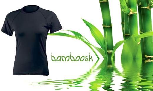 Tričká z bambusového vlákna v čiernej a bielej far