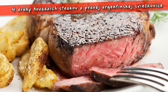 4 druhy hovädzích steakov v centre Bratislavy v reštaurácii El Campo za polovicu.