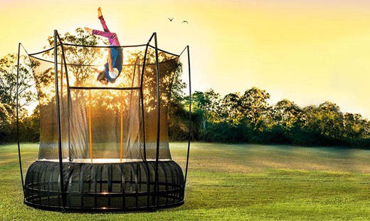 Active Hobby trampolína s ochrannou sieťou a rebrí