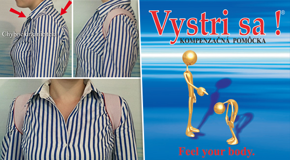 Vystri sa!® - kompenzačná pomôcka. Zdravý chrbát bez bolestí.