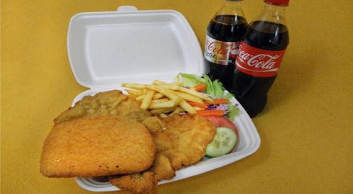 XL Tanier + Hranolky + 0,5l Coca Cola + MenuBox