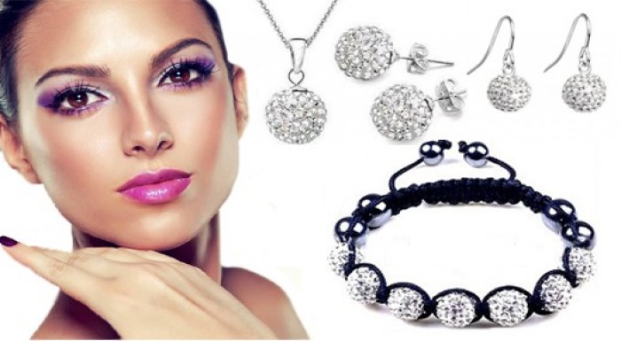 Krásny 7-dielny set šperkov Swarovski elements
