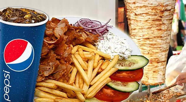 Rozvoniavajúci kebab tanier