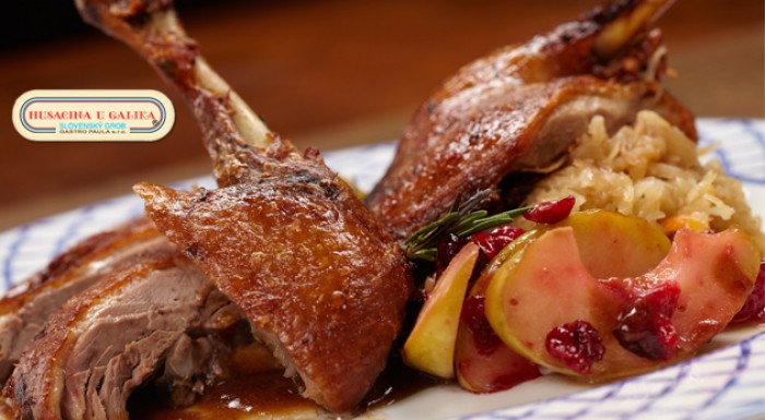 Husacie a kačacie hody v reštaurácii u Galika
