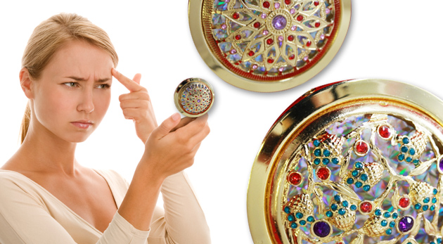 Dámske kozmetické zrkadielka