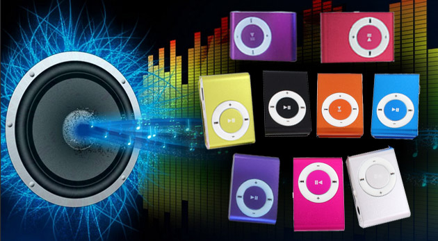 MP3 prehrávač v 7 rôznych farbách