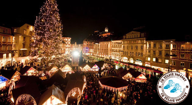 Predvianočná návšteva Grazu so sprievodom čertov