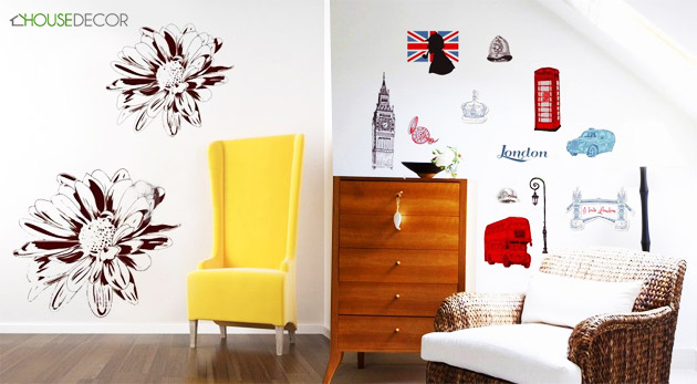 Dekoračné nálepky na stenu