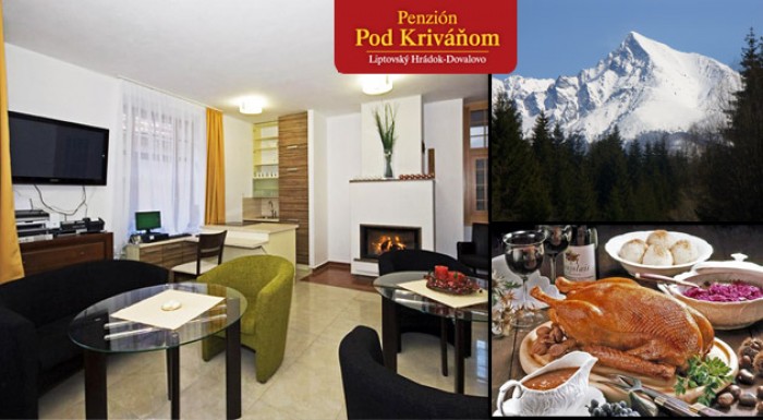 Pobyt s husacími hodmi v Penzióne Pod Kriváňom