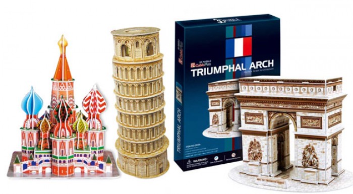 Slávne stavby ako 3D puzzle