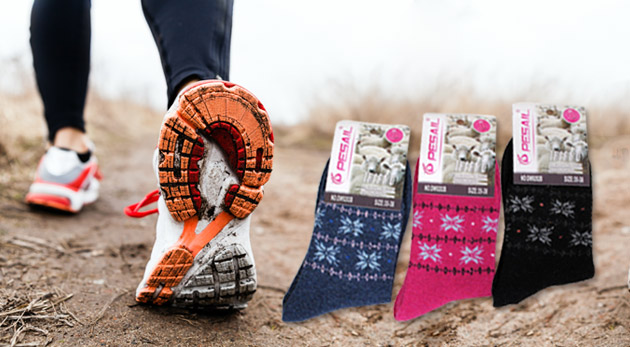 Bambusové a vlnené dámske ponožky