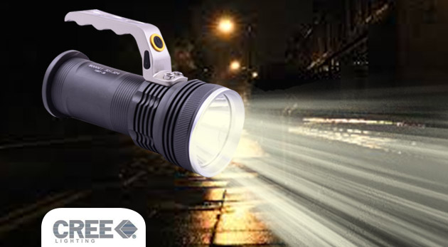 Dobíjacia LED baterka s rúčkou