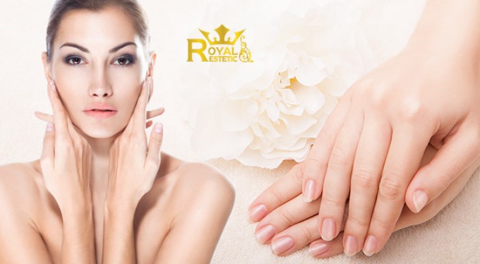 Parafínový zábal rúk a masáž tváre a dekoltu