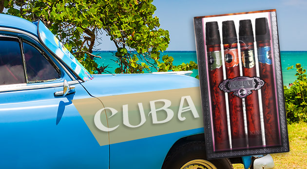 Parfumy Cuba v darčekovom balení s imitáciou cigár