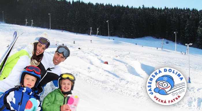 Trojhodinový skipas v stredisku Kašová