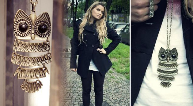 Prívesok sovičky s retiazkou