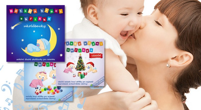 Kolekcia 3 CD s uspávankami pre batoľatá