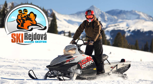 Jazda na snežnom skútri