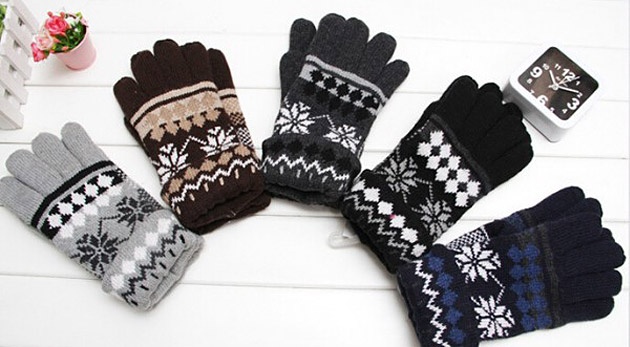 Bavlnené rukavice do zimy pre dámy i pánov