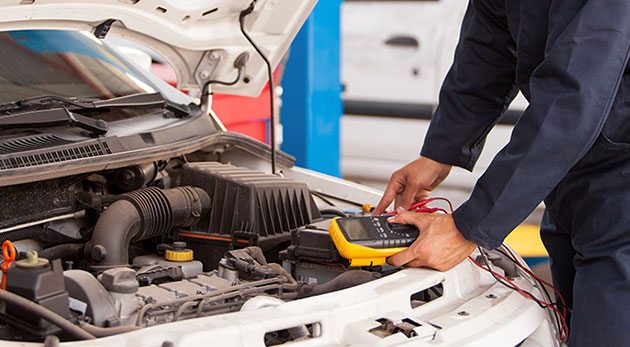 Kontrola elektrického systému vozidla