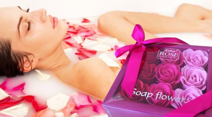 Mydlové ruže do kúpeľa