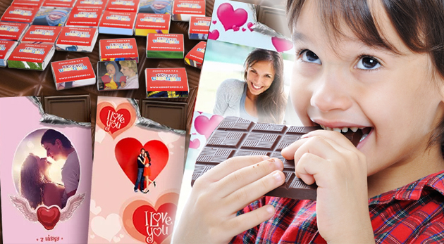 Čokoláda alebo čokopexeso s vlastnou fotografiou