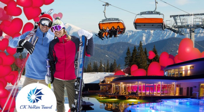 Valentínska lyžovačka v Stuhlecku a wellness relax