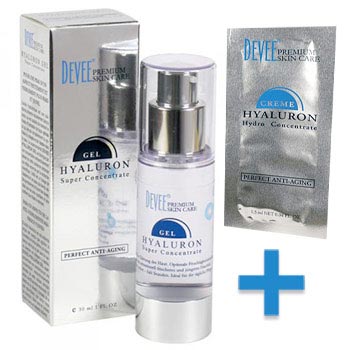 Superkoncentrát kyseliny hyalurónovej (30 ml gél) + vzorka krému kyseliny hyalurónovej