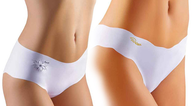 Laserom strihané bezšvové nohavičky. Krásne, luxusné spodné prádlo.