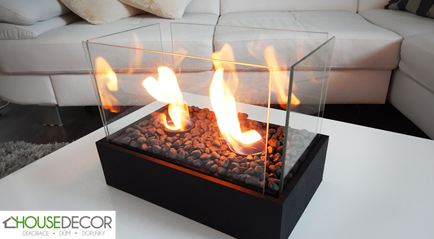 Stolný bio krb Vendeta do interiéru aj exteriéru