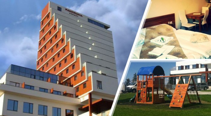 Krásny výhľad na Tatry z Panorama rezortu