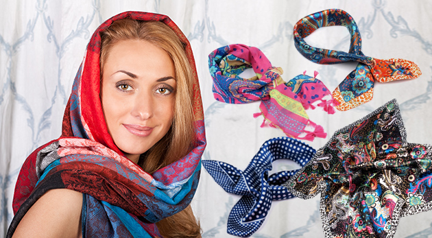 Štýlové dámske šatky