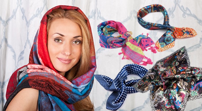 Štýlové dámske šatky