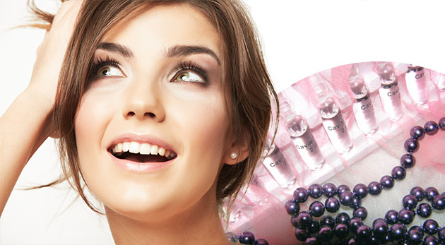 Ampulková pleťová terapia kaviárom