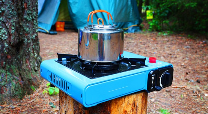 Prenosný plynový varič v kufríku