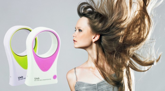 Bezvrtuľový mini USB ventilátor