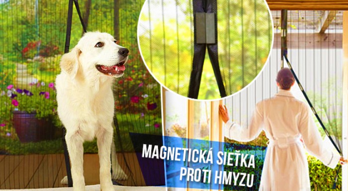 Samozatváracia sieťka na dvere proti hmyzu