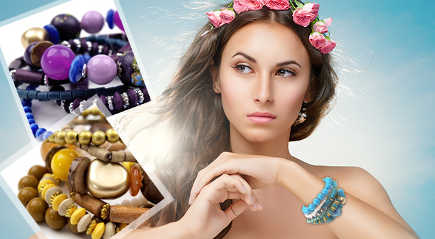 Sada siedmich farebných náramkov