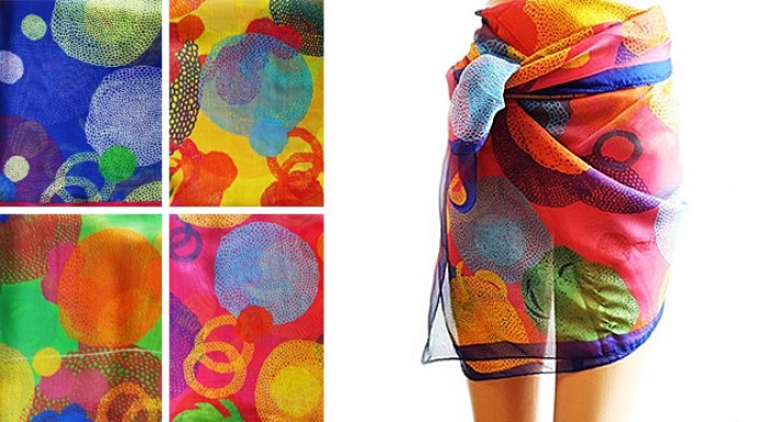 Štýlové zavinovacie plážové šatky