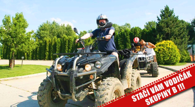 Prenájom štvorkolky na 3, 6 alebo 9 hodín