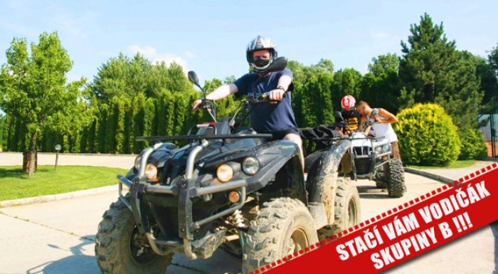 Prenájom štvorkolky na 3, 6 alebo 9 hodín