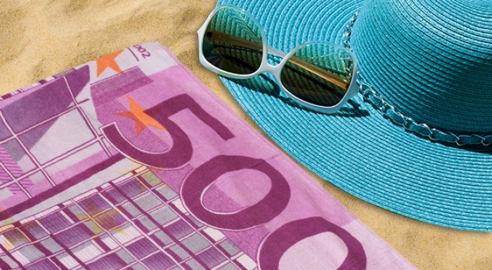 Osušky na pláž - eurobankovka alebo dolár