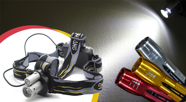 LED baterka alebo profesionálna LED čelovka