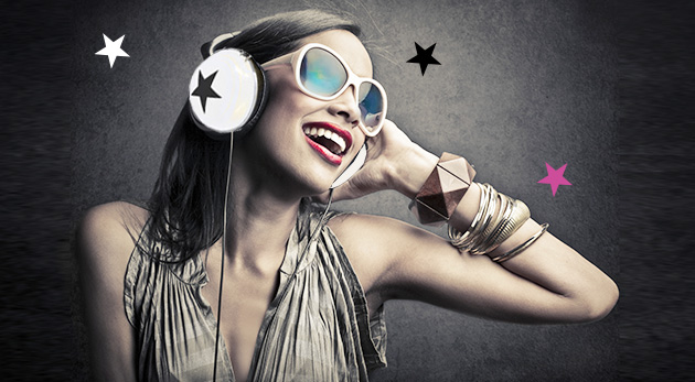 Moderné retro slúchadlá