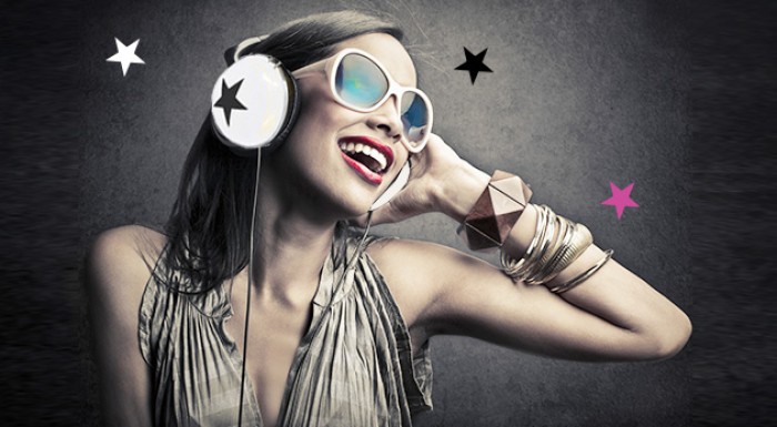 Moderné retro slúchadlá