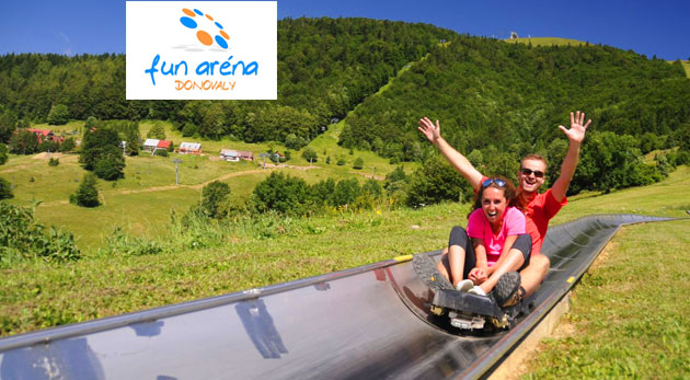 Dve jazdy na bobovej dráhe vo FunAréna Donovaly